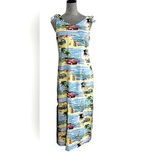 ❤️💚 Vintage The Disney Catalog Mickey & Minnie
Mouse Hawaiian Maxi Dress